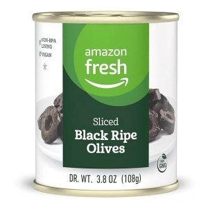 Amazon Fresh, Sliced Black Ripe Olives, 3.8 Oz