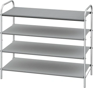 Simple Houseware 4-Tier Shoe Rack Storage Organizer 20-Pair, Grey