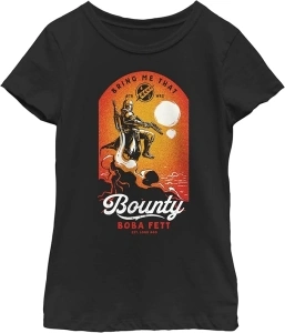 Fifth Sun Book of Boba Fett Bounty Blast Girls Short Sleeve Tee Shirt