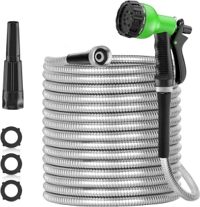 Upgraded Metal Magic Flexible Durable Garden Hose Pipe Light Weight Non Kink with 3/4