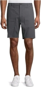 No Boundaries Charcoal Sky Stretch Flat Front Shorts - 44