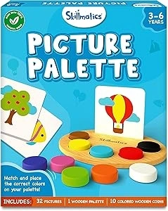 Skillmatics Educational Game - Picture Palette, Preschool Learning Toy for Toddlers, Educational Toy for Kids, Gifts for Girls & Boys Ages 3, 4, 5, 6