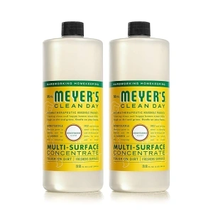 MRS. MEYER'S CLEAN DAY Multi-Surface Cleaner Concentrate, Use to Clean Floors, Tile, Counters, Honeysuckle, 32 Fl. Oz - Pack of 2