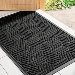 Mibao Door Mat Outside Entrance, Extra Durable Welcome mat Outdoor, Waterproof All-Season, All-Weather Doormat for Front Door Entryway Outside Patio Porch, 29.5