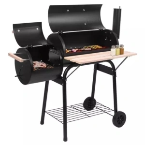 Zokop Outdoor Oil Durm Charcoal Barbecue Pit Patio Backyard Multi-function Oven