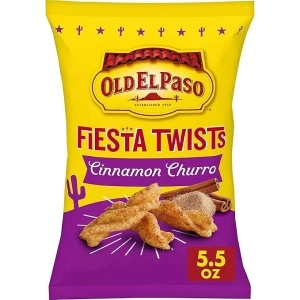 Old El Paso Fiesta Twists, Cinnamon Churro, Crispy Corn Snacks, 5.5 oz