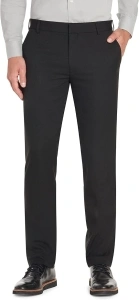 Van Heusen Men's Slim Fit Stretch Flat Front Traveler Pant