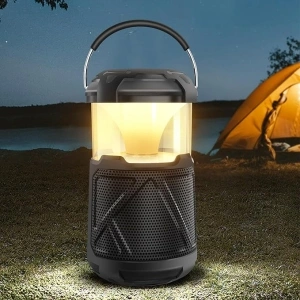 Outdoor Lantern Portable Bluetooth Speakers: IPX6 Waterproof Wireless Speaker with LED Lights for Camping Patio Yard Party Hiking, Gift for Men Women Fathers