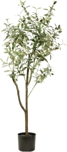 5ft Lifelike Olive Tree - Stunning Home Decor Aesthetic with Artificial Olive Trees for Indoor Use