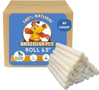 Natural Treats Rawhide Rolls Dog Chews Bones 6.5