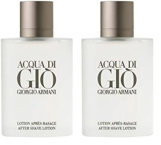 GIORGIO ARMANI Acqua Di Gio Pour Homme After Shave Lotion, 3.4-Ounce (Pack of 2)