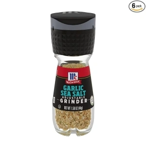 McCormick Garlic Sea Salt Grinder, 1.58 oz (Pack of 6)