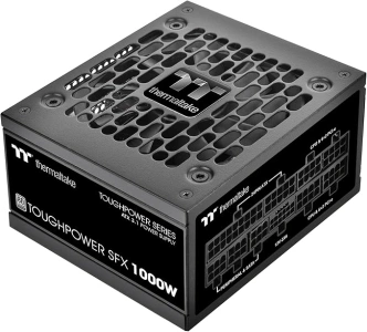 Thermaltake Toughpower SFX 1000W 80Plus Platinum ATX 3.1 Standard Power Supply; 600W 12V-2x6 Connector Included; Full Modular; 90mm FDB Fan; PS-STP-1000FNFAPU-1; 7 Year Warranty