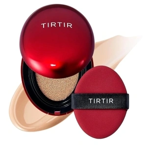 TIRTIR Mask Fit Red Cushion Foundation | Japan's No.1 Choice for Glass skin, Long-Lasting, Lightweight, Buildable Coverage, Semi-Matte (24N Latte, 0.63 Fl Oz (Pack of 1))