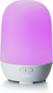 Mynt Humidifier Essential Oil Diffuser Cool Mist 100ml 10+ Hours with 7 Colors LED Lights BPA Free Waterless Auto Shut-Off Improve Sleep Quality for Home Office Bedroom Baby Room