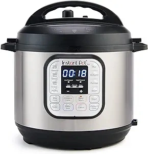 Instant Pot Duo 7-in-1 Mini Electric Pressure Cooker, Slow Rice Cooker, Steamer, Sauté, Yogurt Maker, Warmer & Sterilizer, Includes Free App with over 1900 Recipes, Stainless Steel, 3 Quart