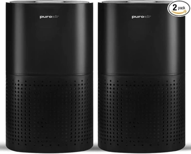 Powerful PuroAir HEPA Air Purifiers - Covers Up To 1,115 Sq Ft - Cleans Air Automatically 24/7 - Filters Up To 99% of Smoke, Pollen, Dust, Dander, and Common Pollutants - Based in USA (2 PACK)