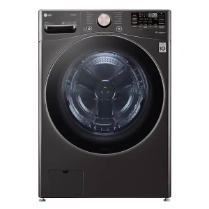 4.5 Cu. Ft. Stackable SMART Front Load Washer in Black Steel with Steam and TurboWash360 Technology