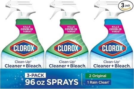 Clorox Clean-Up Cleaner + Bleach1 Value Pack, Household Essentials, 32 Fl Oz Each, Pack of 3