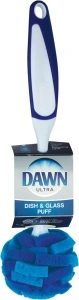 Dawn Ultra, Glass And Dish, White, Puff Sponge