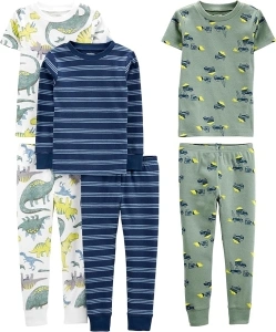 Simple Joys by Carter's Boys' 6-Piece Snug Fit Cotton Pajama Set