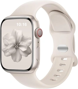 DaQin Sport Band Compatible with Apple Watch Band 38mm 40mm 41mm 42mm 44mm 45mm 49mm for Women Men, Soft Silicone Waterproof Replacement Strap for Apple Watch SE iWatch Series 9 Series 8 Series 7 6 5 4 3 2 1 Ultra/Ultra 2