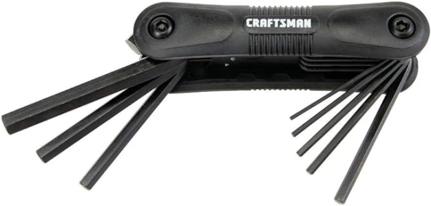 CRAFTSMAN Hex Key Set, Metric, Folding, 8 Keys (CMHT26007)