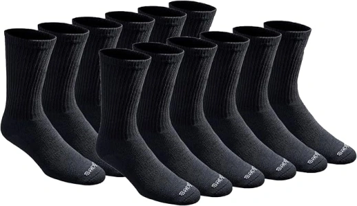 Dickies Men's Dri-Tech Essential Moisture Control Crew Socks Multipack