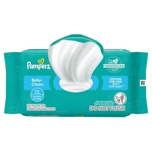 Pampers Baby Clean Wipes, Baby Fresh Scented Baby Wipes, 72 Baby Wipes Total (1 Flip-Top Pack)