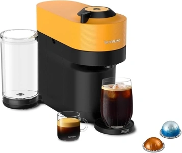 Nespresso Vertuo Pop+ Coffee and Espresso Machine by De'Longhi, Mango Yellow