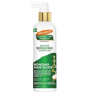 Palmer's Amino Bonding Complex Hair Gloss with Coconut Oil & Vitamin E - Hydrating, Heat Protectant, Anti-Frizz, Adds Shine for Healthy Hair Growth, All Hair Types, 4 fl. oz