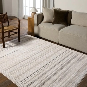 Jaipur Living, Soft 2x8 Runner Rug, Striped Tan/Taupe Hallway Rug