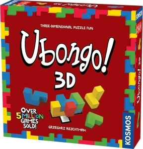 Ubongo 3D - a Kosmos Game | Geometric Puzzle Game with Three-Dimensional Blocks | Family Friendly Fun Game | Highly Re-Playable | Quality Components (Made in Germany) | 1 to 4 Players, Ages 8 and up