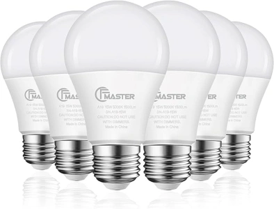 A19 LED Light Bulb, 100W Equivalent Light Bulbs, 15W 5000K Daylight, 1500 Lumens, Non-Dimmable LED Bulb, E26 Standard Base for Indoor and Outdoor, ETL Listed, 6-Pack