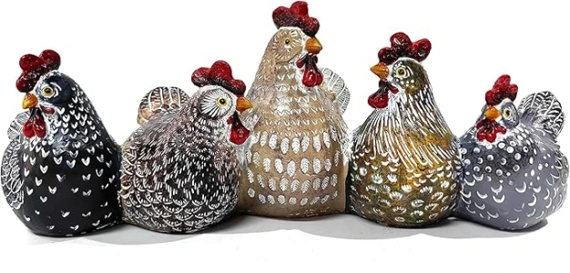 Halloween Decoration Funny Farm Chickens Statues,Resin Chickens Decor,Outdoor Real Animal Statue,Chicken Sculptureor for Backyard Patio Kitchen Decor Lawn Ornaments Yard,Chanticleer Collector