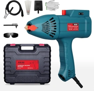 Welding machine handheld | 110V IGBT Digital Stick Welder，Portable welder machine with Complete Accessory Set & Carrying Case