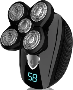 Head Shavers for Bald Men,Rotary Waterproof Cordless Bald Electric Shavers, Dry Wet Shaving for Men