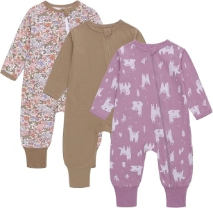 Baby Sleep Sack 3-6 Months Long Sleeve Wearable Blanket Baby with Legs 2-Way Zipper 0.5 Tog Newborn Sleeping Sack