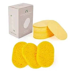 Biobased Face Cleansing Pads Facial Scrubber Sponges for Women&Men Exfoliation,Lint Free Reusable Daily Face Wipes Skincare Tools for Multi-Purpose