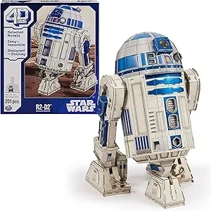 Star Wars R2-D2 Cardstock 3D Model Kit, Star Wars Gifts, Star Wars Toys Desk Décor for Star Wars Fans & Collectors, Adults & Teens 12+