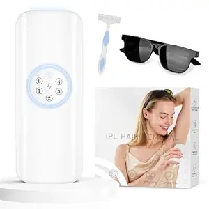 Laser Hair Removal for Women Men IPL Hair Removal Device at Home Permanent Electric Hair Remover for Face Body Bikini Line 6 Levels Permanent Epilator