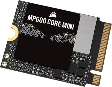 Corsair MP600 CORE Mini 2TB M.2 NVMe PCIe x4 Gen4 2 SSD – M.2 2230 – Up to 5,000MB/sec Sequential Read – High-Density QLC NAND – Great for Steam Deck, ASUS ROG Ally, Microsoft Surface Pro – Black