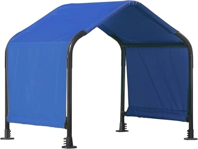 ShelterLogic 2.5' Outdoor Pet Shade, Versatile Pet Canopy Tent for Small-Breed Dogs, Cats, Small Animals and Livestock, Blue