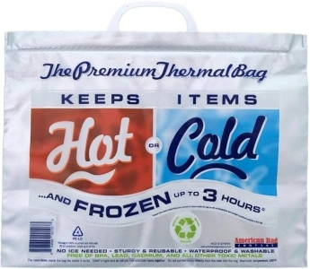 Thermal Cooler, Lunch Size, Red & Blue