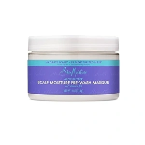 SheaMoisture Aloe Butter & Vitamin B3 Pre-Wash Masque - Boosts Hydration for Moisturized Hair and Scalp 4oz