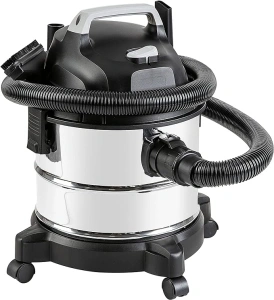 Amazon Basics 4 gallon, 3 HP Stainless Steel Wet/Dry Vacuum, Grey/Black