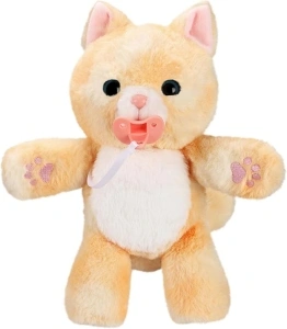 Little Live Pets - Cozy Dozys: Ginger The Kitty | Interactive Plush Toy Kitty. 25+ Sounds and Reactions. Magical Eye Movement. Blanket, Pacifier and Batteries Included. for Kids Ages 4+