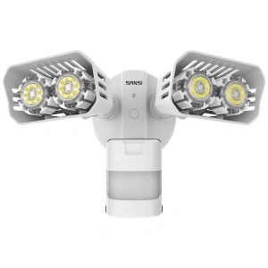 18-Watt White Motion Activated Outdoor Integrated LED Flood Light