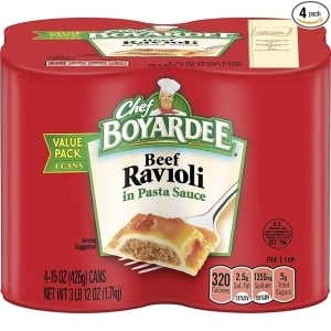 Chef Boyardee Beef Ravioli, 15 oz, 4 Pack