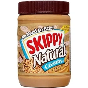 Skippy Natural Peanut Butter, Creamy, 26.5 oz